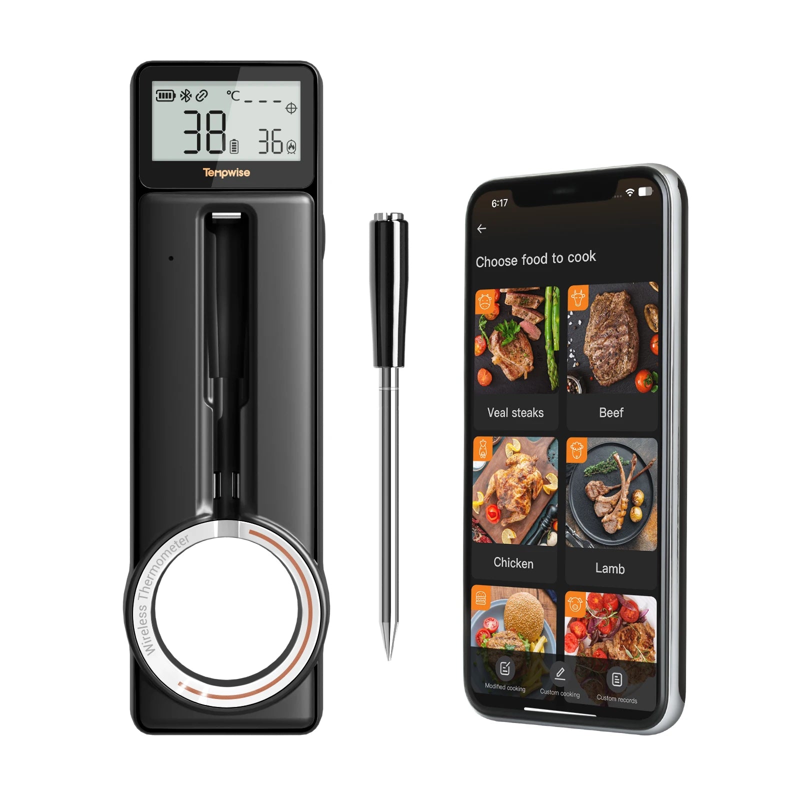 INKBIRD meat thermometer wireless grill thermometer 4 Probes Home Smart Bluetooth with Alarm For BBQ Cook Grilling thermometer