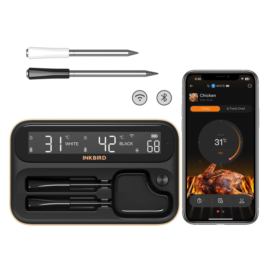INKBIRD meat thermometer wireless grill thermometer 4 Probes Home Smart Bluetooth with Alarm For BBQ Cook Grilling thermometer